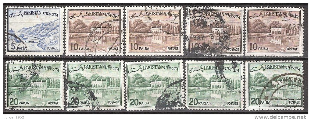 PAKISTAN  # STAMPS FROM YEAR 1961  "STANLEY GIBBONS 173 - 176b " - Pakistan