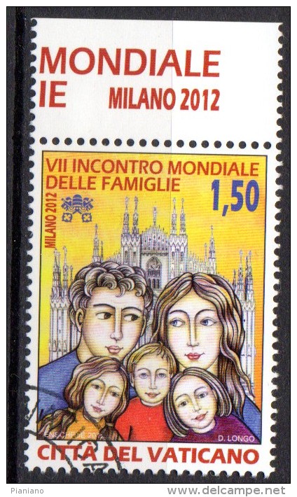 PIA  -  VATICANO - 2012 : 7° Incontro  Mondiale Delle  Famiglie - Milano 2012  -    (SAS 1594) - Used Stamps