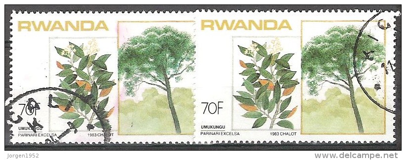 RWANDA   # STAMPS FROM YEAR 1984  "STANLEY GIBBONS 1183 " - Gebruikt