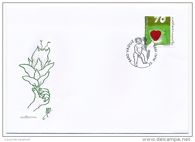 LIECHTENSTEIN - Année complète 1999 sur 14 enveloppes FDC