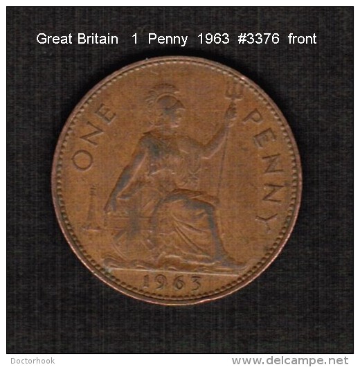 GREAT BRITAIN    1  PENNY   1963  (KM # 897) - D. 1 Penny