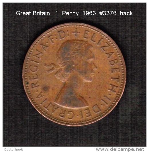 GREAT BRITAIN    1  PENNY   1963  (KM # 897) - D. 1 Penny