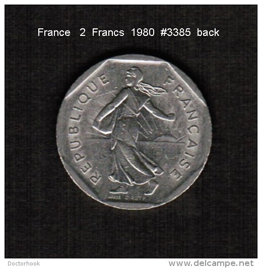 FRANCE    2  FRANCS   1980  (KM # 942.1) - Other & Unclassified