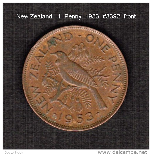 NEW ZEALAND    1  PENNY   1953  (KM # 24.1) - New Zealand