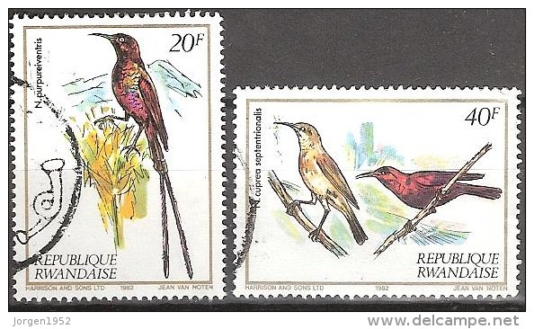 RWANDA   # STAMPS FROM YEAR 1983  "STANLEY GIBBONS 1147 + 1148 " - Gebraucht