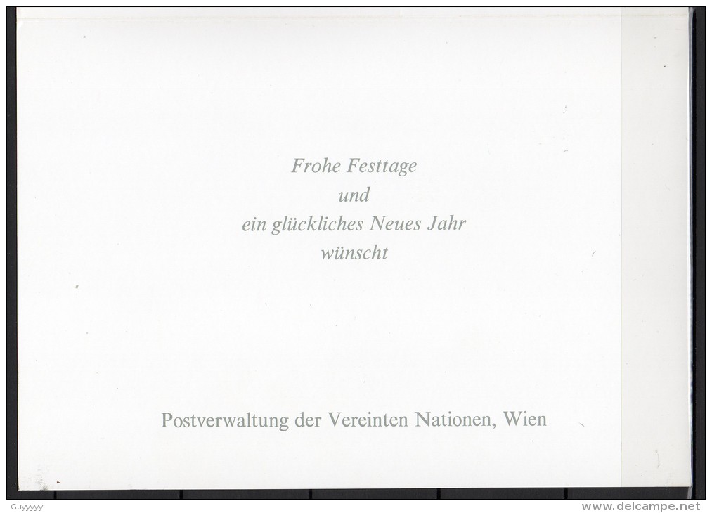 Nations Unies (Vienne) - Carte De Voeux - 1991 - Yvert N° 130 - Briefe U. Dokumente