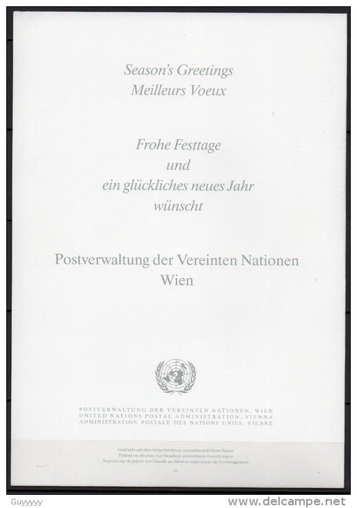 Nations Unies (Vienne) - Carte De Voeux - 1993 - Yvert N° BF 4 - Lettres & Documents