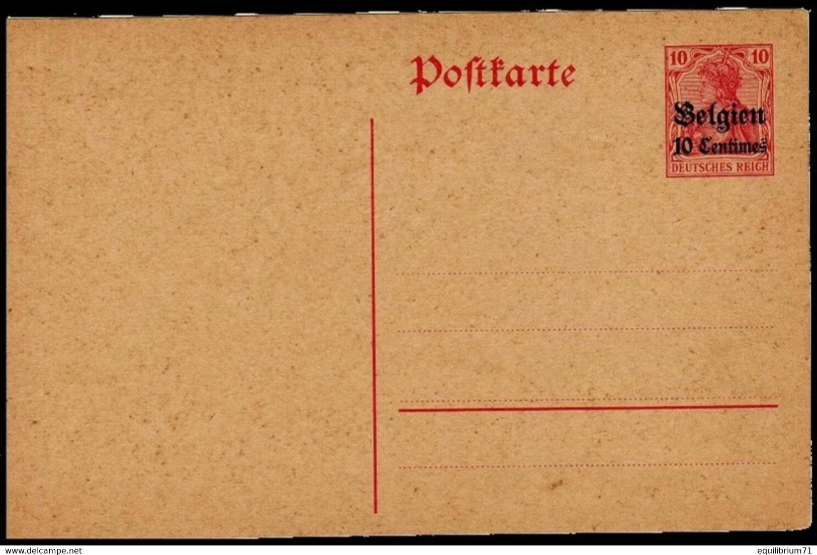 Occupation Allemande 1914-1918 - Carte Postale / Postkaart - 3 - NEUF/NIEUW - Deutsche Besatzung