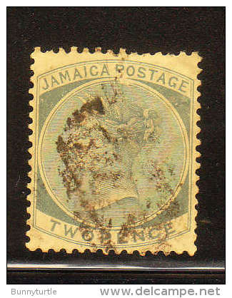 Jamaica 1883-90 Queen Victoria 2p Used - Jamaica (...-1961)