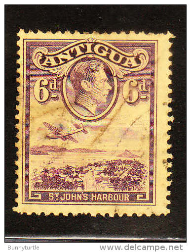 Antigua 1938-48 KG St John's Harbour 6p Used - 1858-1960 Kronenkolonie