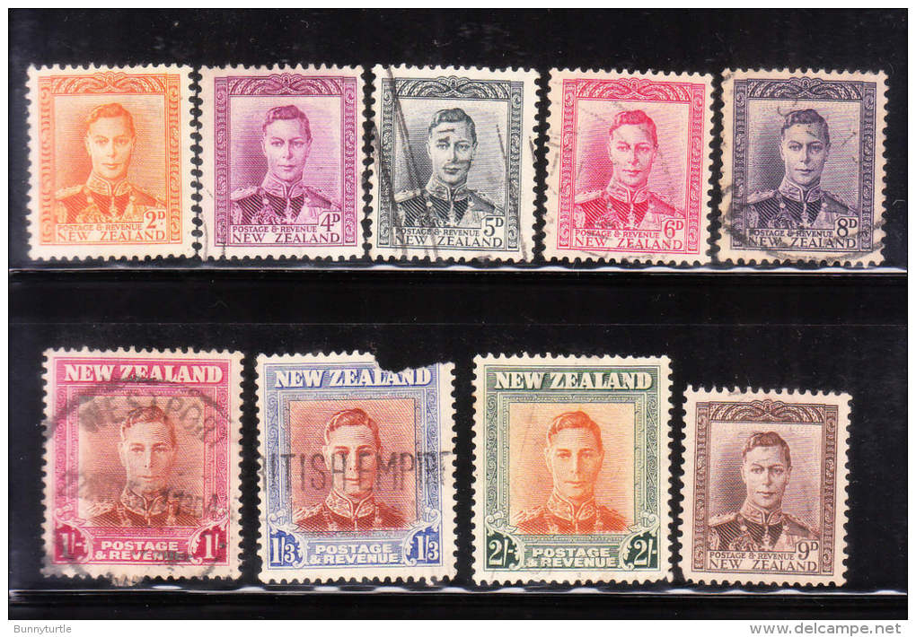 New Zealand 1947 King George VI Group Used - Usati