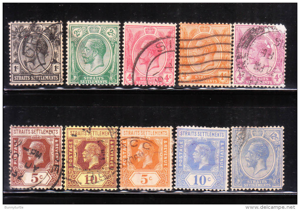 Straits Settlement 1912-32 KG Group Used - Straits Settlements