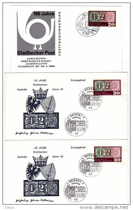 Lot 42 FDC Of Germany,post Motive.Stamps On Stamps,Stamp's Day,Bonn,Essen,Black Penny,Post Horn,Postman, - Kilowaar (max. 999 Zegels)