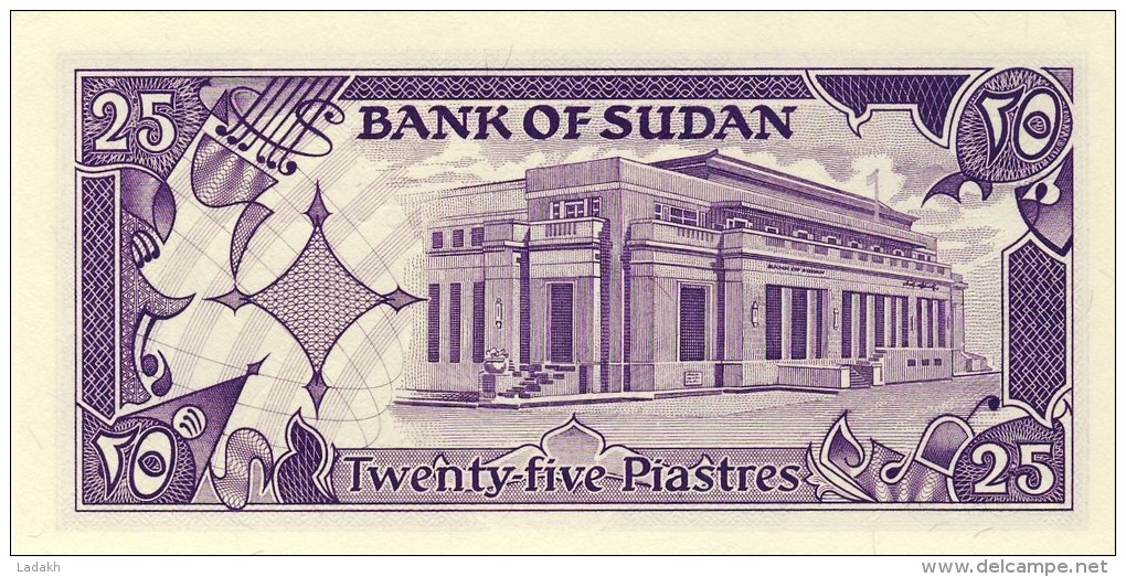 BILLET # SOUDAN # 25 PIASTRES # 1987 # PICK 37 # NEUF # - Sudan