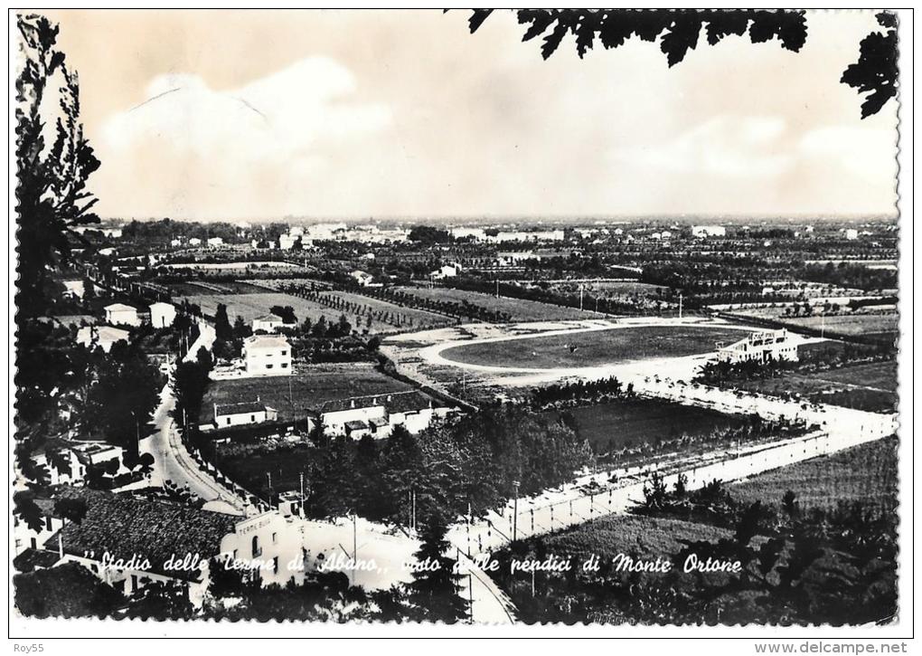 SPORT CALCIO STADIO DI ABANO TERME( Visto Dalle Pendici Di Monte Ortone) - Calcio