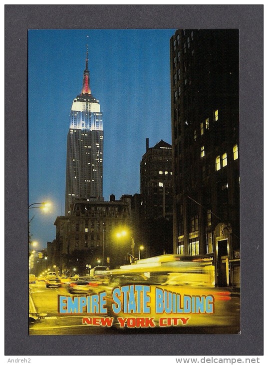 NEW YORK CITY - EMPIRE STATE BUILDING ILLUMINATED AT NIGHT - PRINTED IN THAILAND - Empire State Building