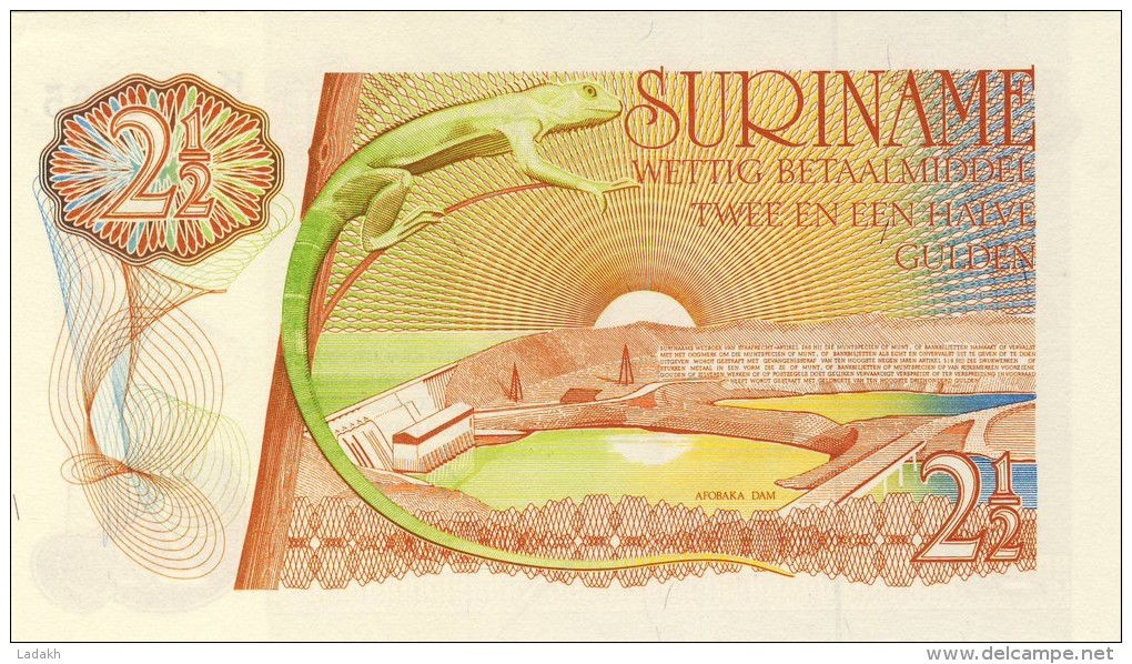 BILLET # SURINAM # 2 1/2 GULDENS  # 1995 # PICK 24 A C # NEUF # - Surinam