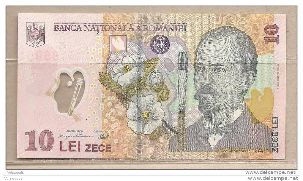 Romania - Banconota Circolata QFDS Da 10 Nuovi Lei - 2008 - Roumanie