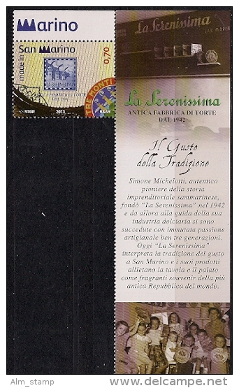 2013 San Marino  Mi. 2550 Used   70 Jahre Süßwarenfabrik „La Serenissima - Used Stamps