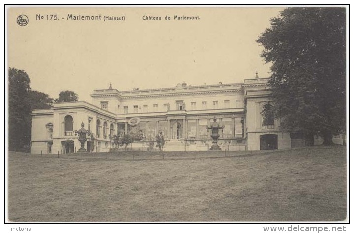 Mariemont : Palais Royal Avant L'incendie De 1960 - Morlanwelz