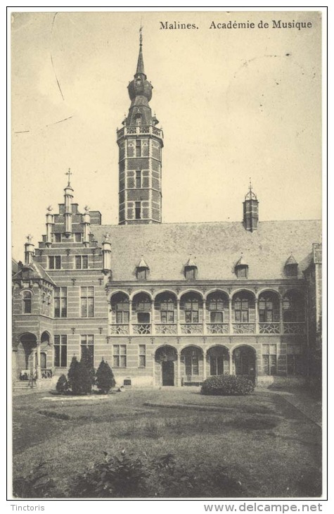 Mechelen - Malines : Académie De Musique (Feldpost, 1915) - Mechelen