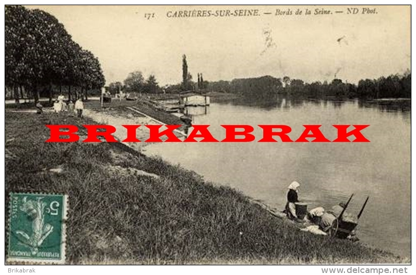 CARRIERES SUR SEINE / BORDS DE SEINE - Carrières Saint Denis Fleuve Yvelines Seine Et Oise - Carrières-sur-Seine