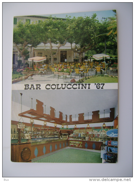 BAR TABACCHERIA COLUCCINI 67  MARINA   DI  PIETRASANTA   VEDUTE    LUCCA TOSCANA  VIAGGIATA - Magasins