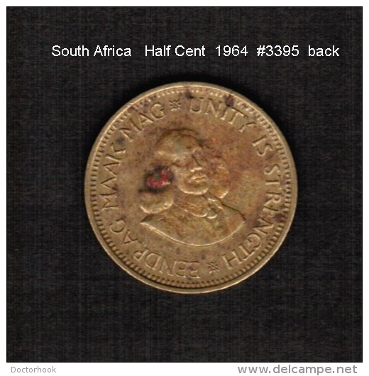 SOUTH AFRICA    1/2  CENT   1964  (KM # 56) - South Africa