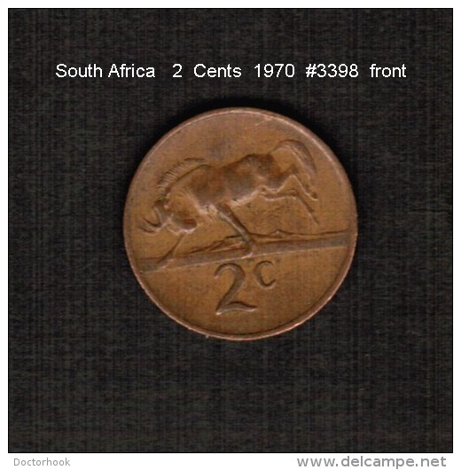 SOUTH AFRICA    2  CENTS   1970  (KM # 83) - Afrique Du Sud