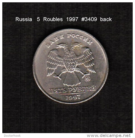 RUSSIA    5  ROUBLES   1997  (Y # 606.1) - Russie