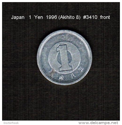 JAPAN    1  YEN   1996  (AKAHITO 8---HEISEI PERIOD)  (Y # 95.2) - Japan