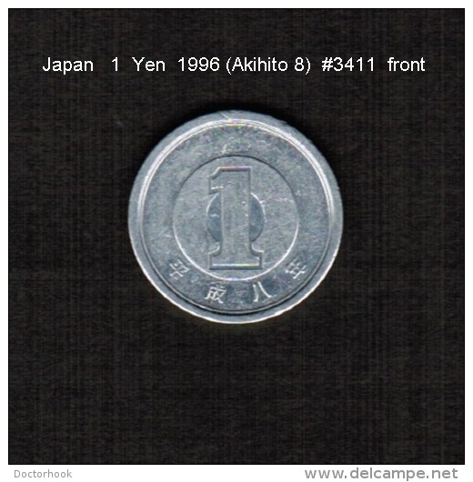 JAPAN    1  YEN   1996  (AKAHITO 8---HEISEI PERIOD)  (Y # 95.2) - Japan