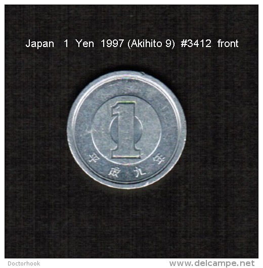 JAPAN    1  YEN   1997  (AKAHITO 9---HEISEI PERIOD)  (Y # 95.2) - Japon