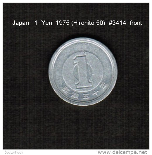 JAPAN    1  YEN   1975  (HIROHITO 50---SHOWA PERIOD)  (Y # 74) - Japan