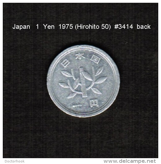 JAPAN    1  YEN   1975  (HIROHITO 50---SHOWA PERIOD)  (Y # 74) - Japon