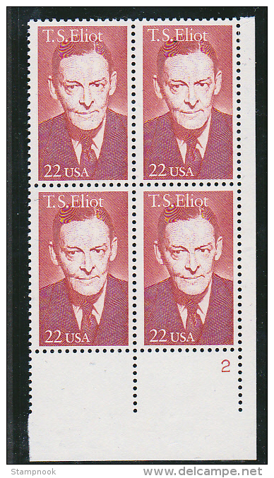 USA Scott 2210, 2239, 2246, 2248, 2249, 2250, 2251,  2 Of 2275  Plate Blocks MNH ( - Plattennummern