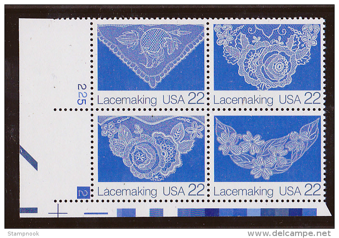 USA Scott 2202, 2220-23, 2349, 2350, 2351-54, 2360, 2369 Plate Blocks MNH - Plaatnummers