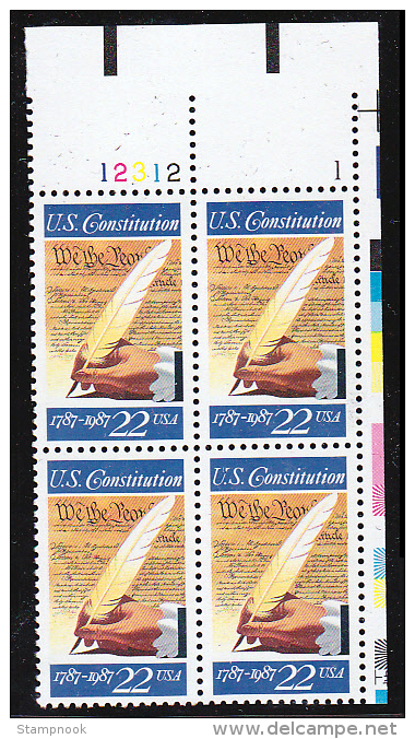 USA Scott 2202, 2220-23, 2349, 2350, 2351-54, 2360, 2369 Plate Blocks MNH