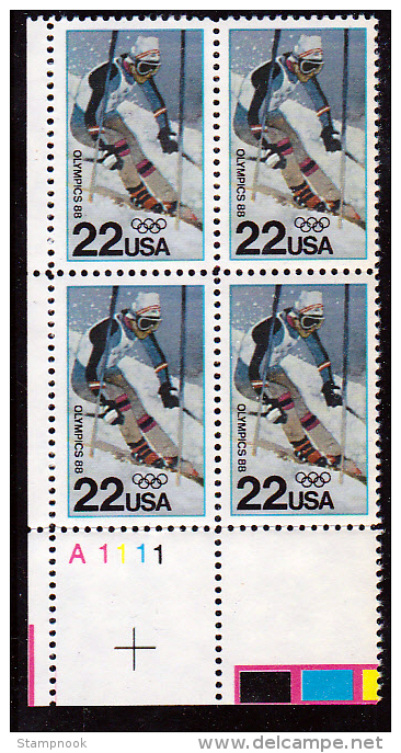 USA Scott 2202, 2220-23, 2349, 2350, 2351-54, 2360, 2369 Plate Blocks MNH