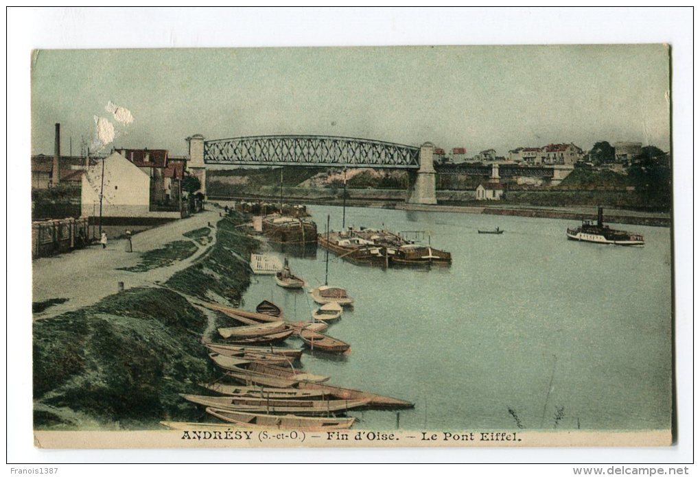 Réf 192 - ANDRESY - Fin D'Oise - Le Pont Eiffel - Andresy