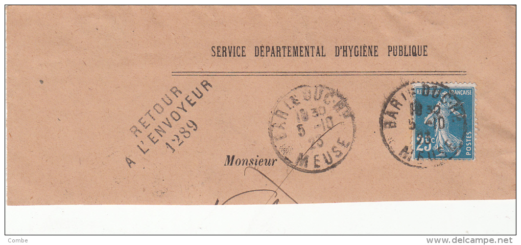 1915, Fragment De Lettre, RETOUR A L'ENVOYEUR 1289 / 1163 - Covers & Documents