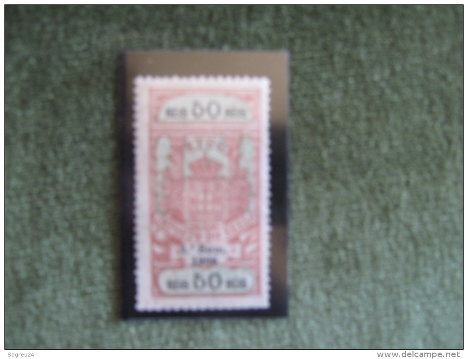 Portugal-Old Fiscal Revenue Stamp,Timbre,Sello-Impost O Do Sello 2º Semestre 1906 50 Reis * - Neufs