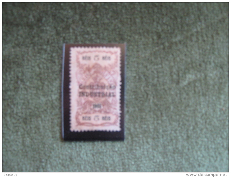 Portugal-Old Fiscal Revenue Stamp,Timbre,Sello-Contri Buição Industrial 5 Réis 1903 * - Ongebruikt