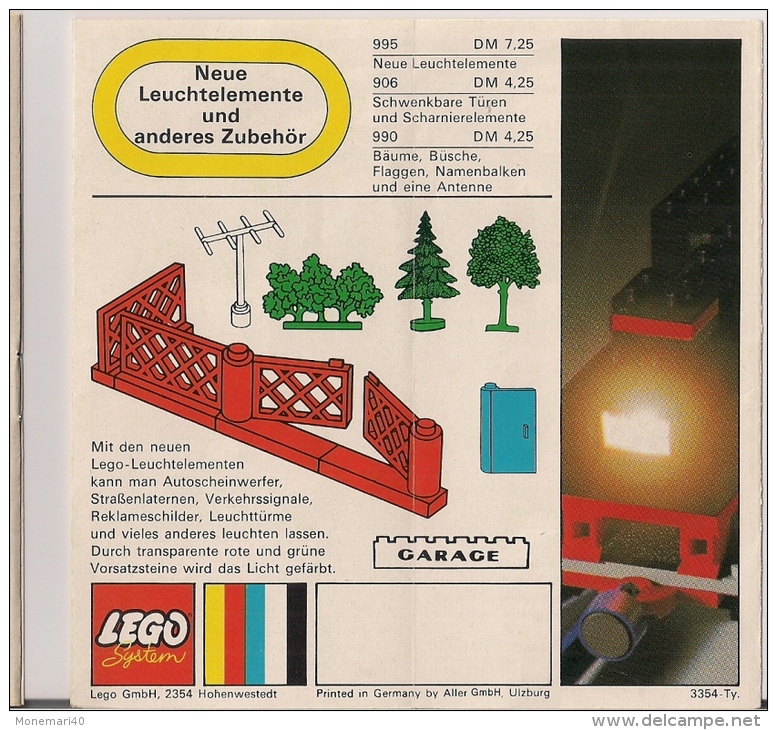 LEGO SYSTEM - LEGO NEUHEITEN  - Petit Catalogue (en Allemand) - Catalogi