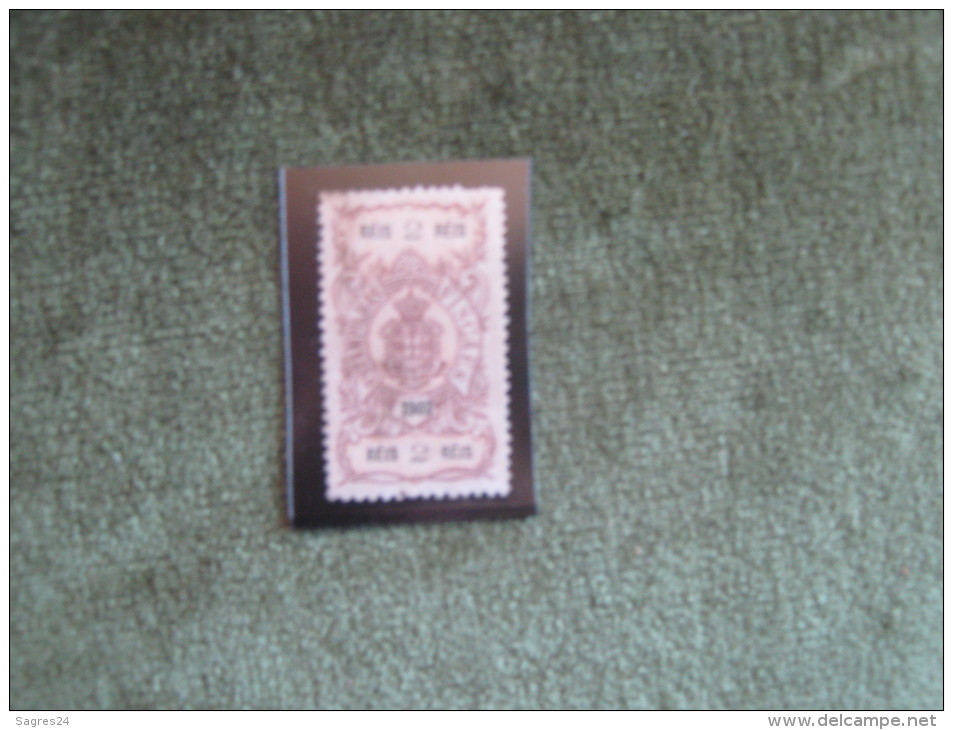 Portugal-Old Fiscal Revenue Stamp,Timbre,Sello-Estampilhas Fiscais 2 Réis 1903 * - Ongebruikt