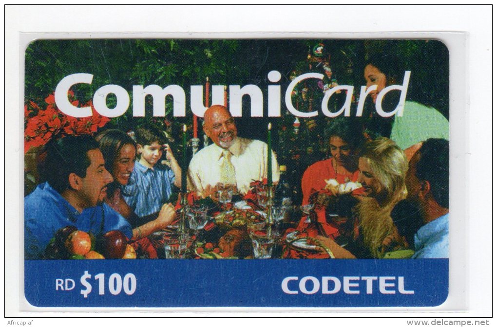 REPUBLIQUE DOMINICAINE CARAIBES PREPAYEE 100$ COMMUNICARD CODETEL - Dominicaine