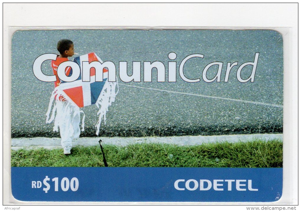 REPUBLIQUE DOMINICAINE CARAIBES PREPAYEE 100$ COMMUNICARD CODETEL - Dominicaine