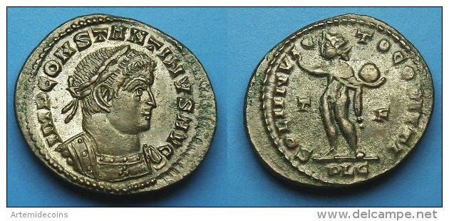 FOLLIS COSTANTINO I IL GRANDE 309-310 D.C. RARA CONSERVAZIONE  50 - La Tétrarchie (284 à 307)