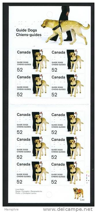 2008  Guide Dogs For The Blind  - Chiens Guides Pour Aveugles Unitrade BK374, 2266 - Carnets Complets