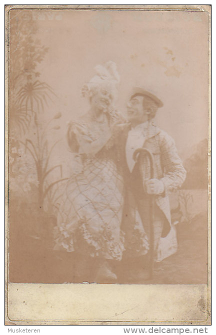France Photo Véritable HENRI & ROSA BLAVAH? Clown Pitre Cirque Circus Zirkus (2 Scans) - Identifizierten Personen